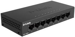 .8-port 10/100/1000Mbps Switch D-Link "DGS-1008D/K2A", Metal Case