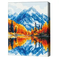 купить Картина по номерам BrushMe BS54178FC 40х50cm (fără cutie) Toamna în munți в Кишинёве 