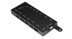 Fan Hub Gamemax Controller v3.0, 5 ports, 2 strips(3-pin), up to 24W, ARGB, PWM, Remote Control