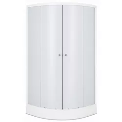 cumpără Cabină de duș MPN 110062, 900X900X1940, cada joasa, forma rotunda., sticla fumurie în Chișinău 