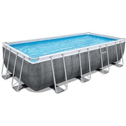 cumpără Piscină cu cadru Bestway 56996BW Power Steel 488x244x122cm, 11532L, carcas metal în Chișinău 