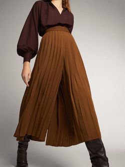 Брюки Massimo Dutti Коричневый 5010/773/745