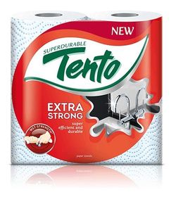 Полотенца бумажные TENTO Extra Strong 3 слоя 17м*2