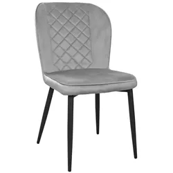 cumpără Scaun Deco Tusk Catifea Grey+ Black Legs în Chișinău 