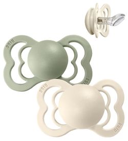 Пустышки силиконовые Bibs Couture (0-6 мес) Cloud/Steel Blue
