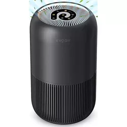 купить Очиститель воздуха EvoAir YuvoSpin, УФ-С лампа, фильтр 3 в 1, True HEPA, активированный уголь, черный в Кишинёве 