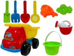 Набор игрушек для песка в машине средний 9ед, 16X26cm