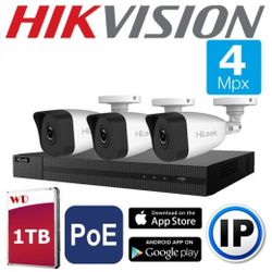 HIKVISION by HILOOK 4 МЕГАПИКСЕЛИ IP POE