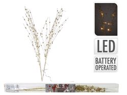 Ветка декоративная 10LED "Золотой стебель" 76сm, тепл белый