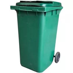 cumpără Coș de gunoi Hydro S Tomberon din plastic cu roti din cauciuc, 240 L, verde, 8001246 în Chișinău 