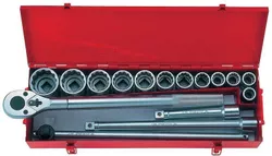 cumpără Set de unelte de mână King Tony 6016MR набор 3/4" торцевых головок 12 гран. 21-50мм принадлежностей, 16 пр. în Chișinău 