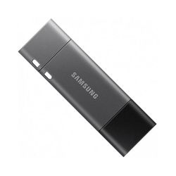 32GB USB3.1/Type-C Flash Drive Samsung Duo Plus "MUF-32DB/APC", Black-Grey, DUO Case (R:200MB/s)