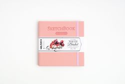 Sketchbook pentru grafică și markerii Bristol Touch roz, 180 gr, 14x14 cm, 50 foi