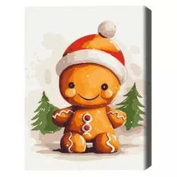 купить Картина по номерам BrushMe KBS0149FC 30x40cm (fără cutie) Om de turtă dulce в Кишинёве 