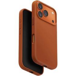 cumpără Husă pentru smartphone UNIQ iPhone 17 Pro (2025) 6.3 Hybrid Magclick Lino, Sunset Orange în Chișinău 