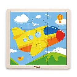 купить Головоломка Viga 51447 9-Piece-Puzzle Plane в Кишинёве 
