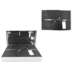 cumpără Textile de casă Promstore 53380.8 Lenjerie de pat Euro 2 NH Stripe Satin, neagra în Chișinău 