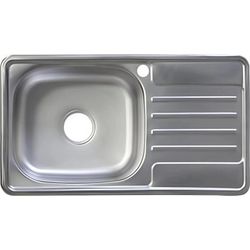 cumpără Chiuvetă bucătărie Rubano HD7642P incastrabila 760х420x180mm (stinga),inox, luciu-0,8mm în Chișinău 