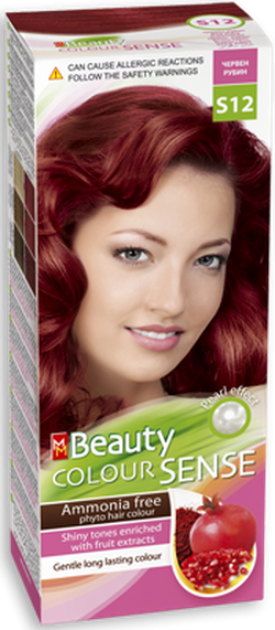 Краска для волос, SOLVEX MM Beauty Sense, 125 мл., S12 - Красный рубин