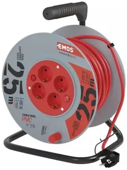 купить Удлинитель электрический Emos P09225 25m 4 гнезда 3x1.5mm2 (на катушке) в Кишинёве 