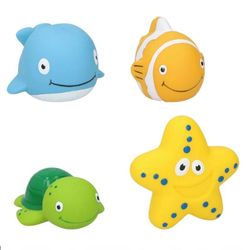 купить Игрушка Eddy Toys ED17753 Set 4 jucarii de baie animale marine в Кишинёве 