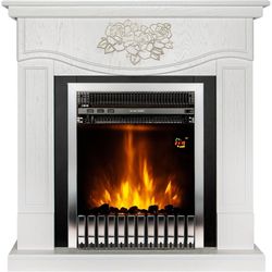 купить Камин электрический ArtFlame Auren & Gala Silver, 950x930x270mm, Alb в Кишинёве 