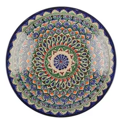 купить Тарелка Rishtan Ceramic Lyagan Mehrob 22cm, pictata manual, ceramica в Кишинёве 