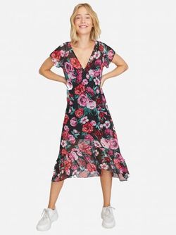 Платье Stradivarius Черный с принтом 6381/510/001