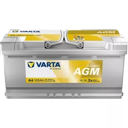 купить Автомобильный аккумулятор Varta 105AH 950A(EN) клемы 0 (393x175x190) S6 015 AGM (605901095K262) в Кишинёве 
