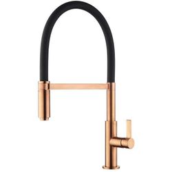 cumpără Bateria bucătărie Helika-AquaSanita 7003-C COLOS Copper+black silicon hose în Chișinău 