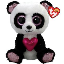 купить Мягкая игрушка TY TY36538 Panda cu inima 15 cm (Beanie Boos) в Кишинёве 