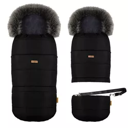 cumpără Accesorii pentru cărucior Zaffiro Спальник Регулир. Growup 4.0 Plush Black în Chișinău 