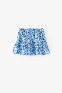 Юбка ZARA Синий с принтом 1361/496/400