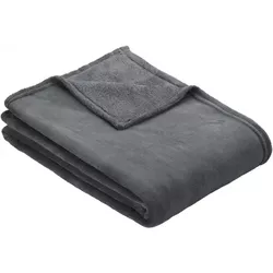 cumpără Cuvertură Ibena 3640/330 Plain Fleecedecke Olbia 150x200 Dark brown în Chișinău 