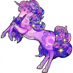 купить Головоломка Eureka E2D Rainbow Wooden Puzzle UNICORN в Кишинёве 