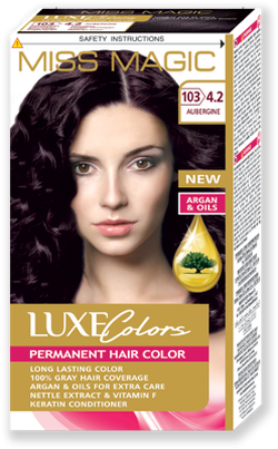 Краска для волос, SOLVEX Miss Magic Luxe Colors, 108 мл., 103 (4.2) - Баклажан