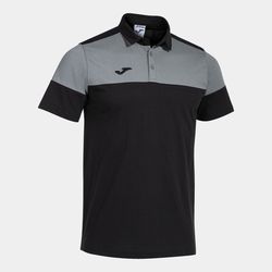 ФУТБОЛКА POLO JOMA - CREW V SHORT SLEEVE POLO BLACK GREY