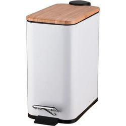 купить Урна для мусора Bisk 08424 patrat RADO cu pedala 5L alb в Кишинёве 