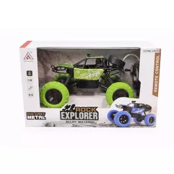 cumpără Jucărie cu telecomandă New World 2059 Masina Rock Crawler 1:18 cu T/C, metalica, verde, 2419D în Chișinău 