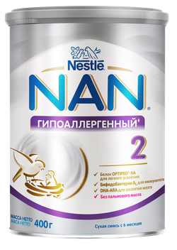 Молочная смесь Nan 2 антиколики, 400гр