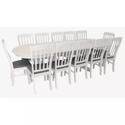 купить Комплект стол и стулья Evelin di Costacurta стол HV-33V White + 12 стульев Wenyi White/NV-10WP Grey в Кишинёве 