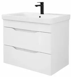 cumpără Dulap pentru lavoar Mashtab 10995 Print cu 2 sertare 80cm Alb în Chișinău 