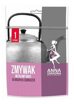 Губка металлическая для мытья посуды 1шт Anna Zaradna
