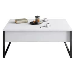 cumpără Măsuţă cafea Trendy Luxe, Masuta de cafea, AlbNegru, 90x40x60cm în Chișinău 