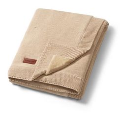 cumpără Lenjerie de pat pentru copii BabyOno 1671/02 Patura de bumbac cu captuseala de flanel (bej) în Chișinău 