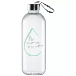 купить Бутылочка для воды Xavax 181597 Glass Bottle for Carbonated & Hot/Cold with Protective Sleeve 1l в Кишинёве 
