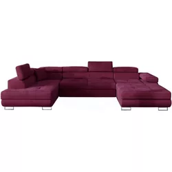 купить Диван Eltap Rodrigo Matt Velvet 68 Left (Burgundy) в Кишинёве 