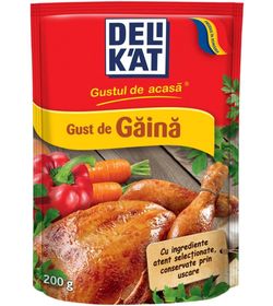 Bază pentru mâncare cu gust de găină Delikat, 200 gr.