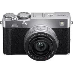 купить Фотоаппарат беззеркальный FujiFilm X-E5 silver/ XF23mmF2.8 R WR в Кишинёве 