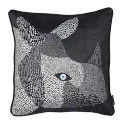 cumpără Lenjerie de pat Moooi 250687 Dwarf Rhino Cushion 50x50 Black în Chișinău 